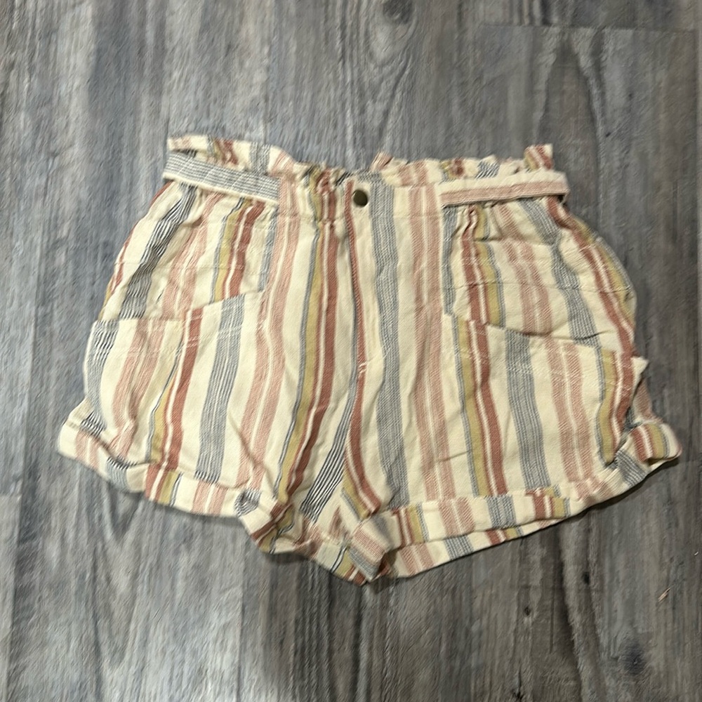 Free People Topanga Stripe Yarn Dye Shorts